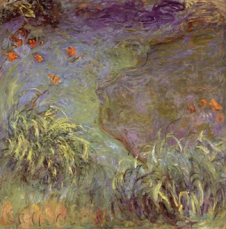 Claude Monet Day Lilies on the Bank France oil painting art